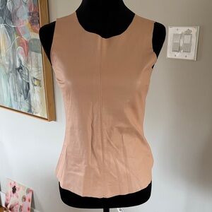 PJK Patterson J. Kincaid Blush faux leather Tank Top